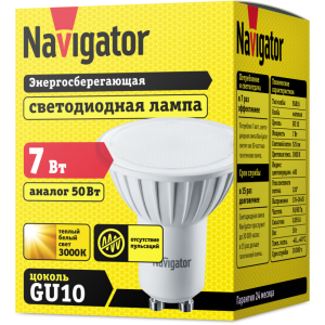 Лампа светодиодная NLL-PAR16-7-230-3K-GU10 Navigator 94 226