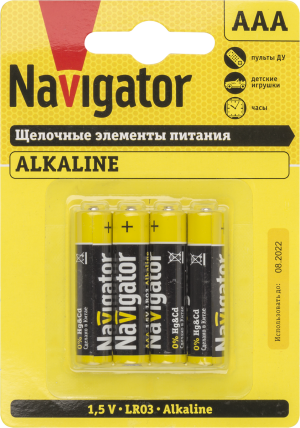 Элемент питания Navigator 61 462 NBT-NPE-LR03-BP4